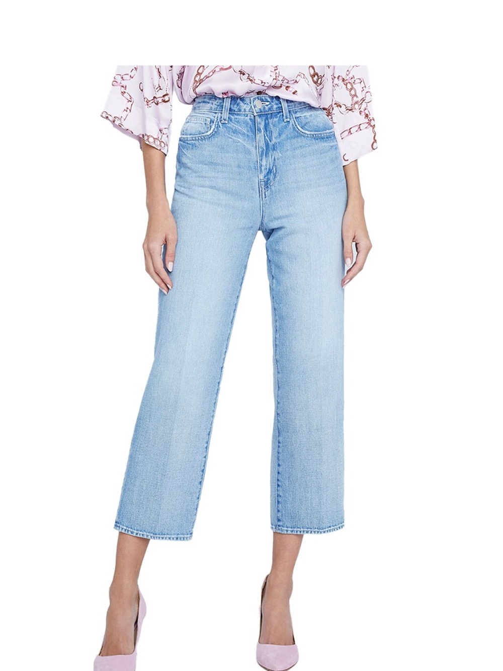 L'AGENCE June Ultra High Rise Crop Stovepipe Women’s Jeans